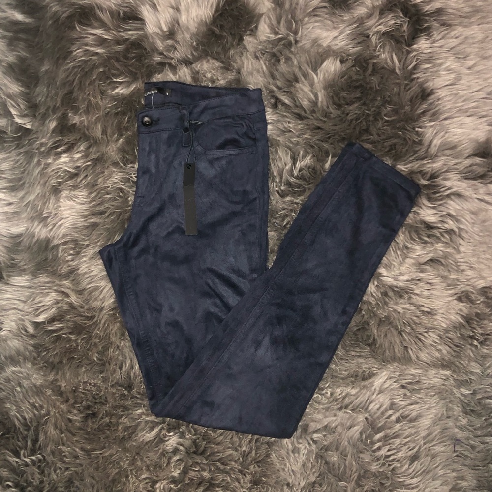Suede Pants